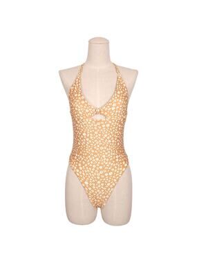 Midori One Piece Swimsuit Nala Golden Floral Print Sz Small